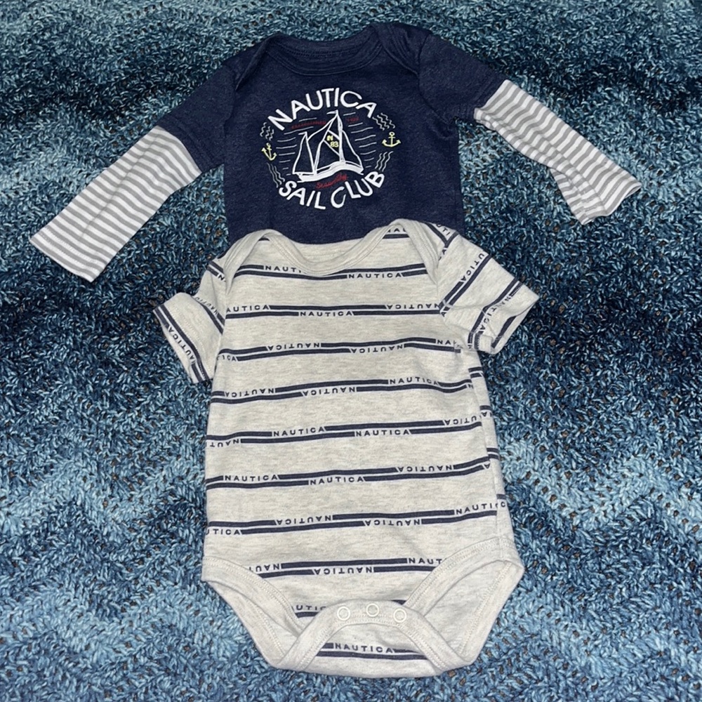 Nautica baby onesies